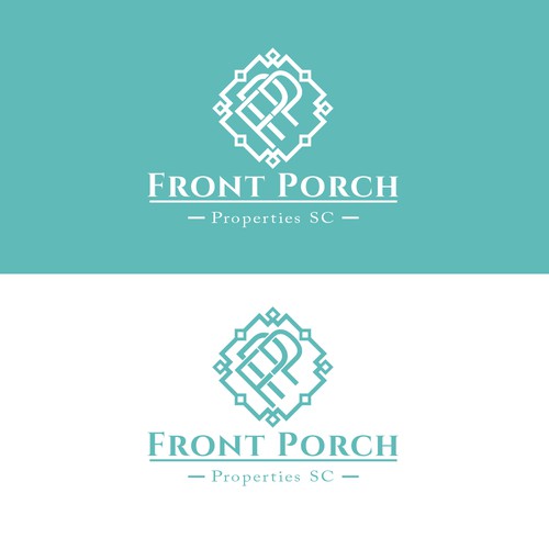 Border design with the title 'Front Porch Properties SC'