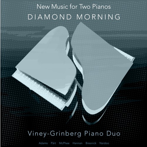 Piano artwork with the title 'Piano Duo CD Cover'