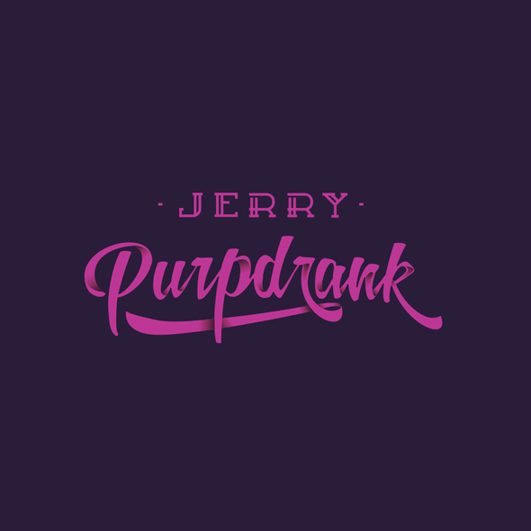 Purple and white logo with the title 'Logo for personality'