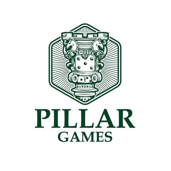 Pillar logo with the title 'Pillar Games'