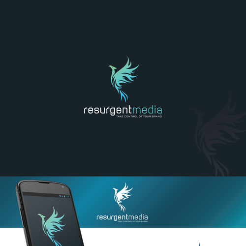 Enigma logo with the title 'Resurgent media logo'