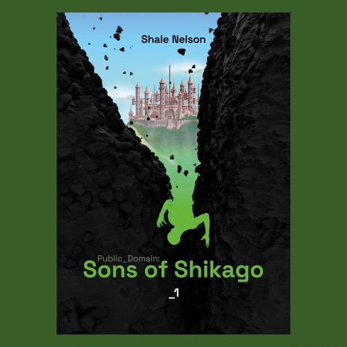 Metaphor design with the title 'Science fiction cover'