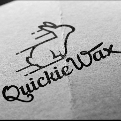 Bunny logo with the title 'Logo for Quickie Wax'