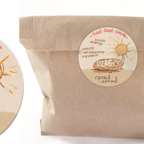 Cookie label with the title 'Natural Cookie Label'