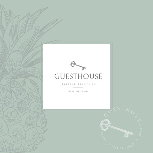 Key design with the title 'Vintage Key Logo Design'