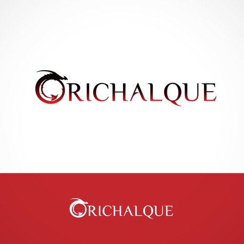 Dragon logo with the title 'Game store logo concept'