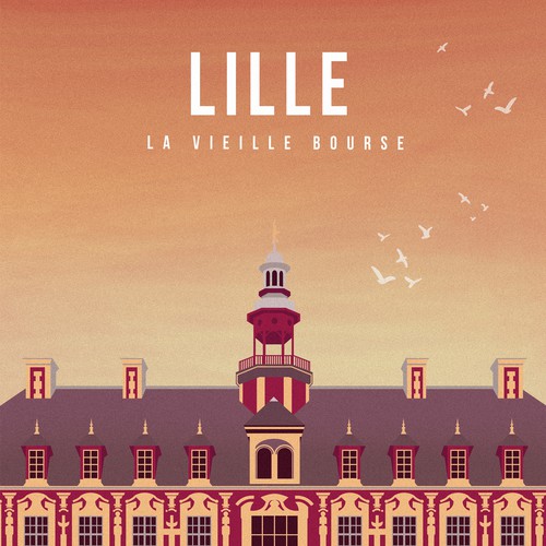 Color artwork with the title 'LILLE'