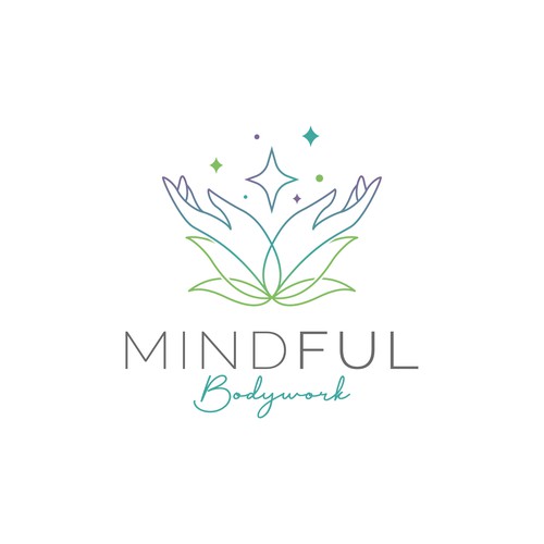 Healing logo with the title 'Logo for Mindful bodywork '