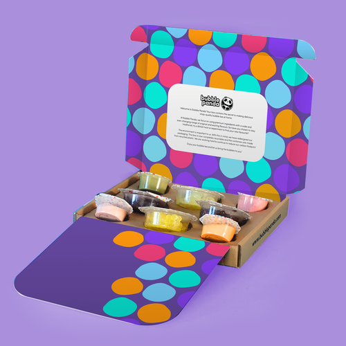 Unique packaging with the title 'Bubble Panda'
