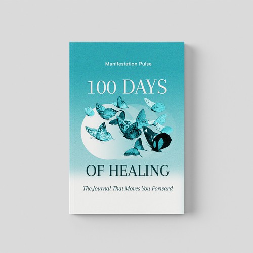 Journal book cover with the title '100 Days of Healing'