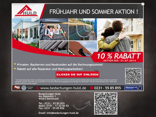 Coupon design with the title 'Coupon / info Banner'