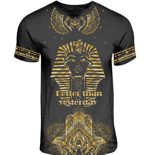 Gold t-shirt with the title 'gold'