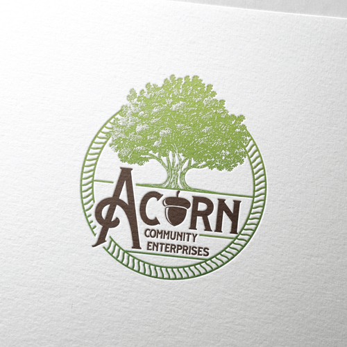 Acorn logo with the title 'Acorn Logo'