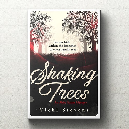 Novel book cover with the title 'Shaking Trees [Book cover art]'