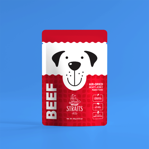 Cat packaging with the title 'Stand-up Pouch Design '