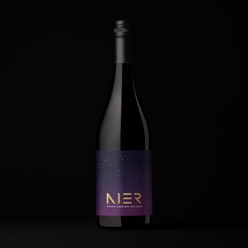Winery label with the title 'Nier Moon Series wine'