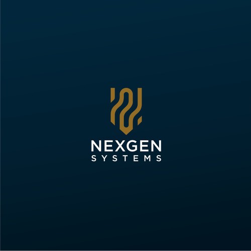 Fingerprint logo with the title 'Electronic technology security logo'