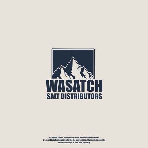 Salt logo with the title 'logo concept for wasatch salt distributions'