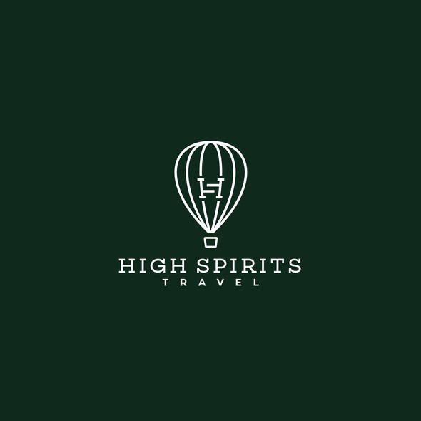 Couple logo with the title 'High Spirit Travel'