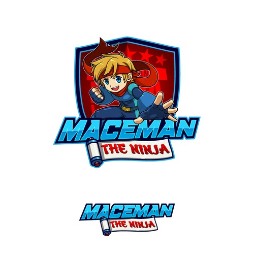 Ninja logo with the title 'Maceman the Ninja'