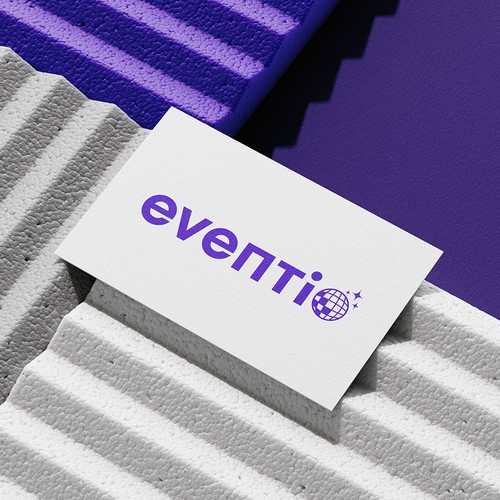 Event planning design with the title 'Logo concept fot Eventio'