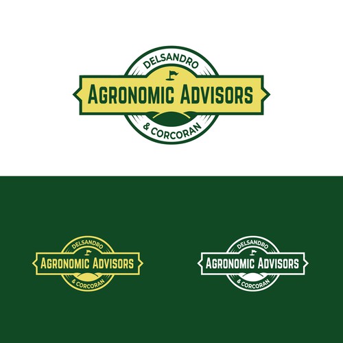 Golf brand with the title 'Logo for golf agronomic advisors'