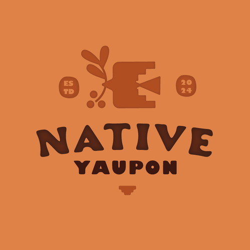 Geometric logo with the title 'Native tea'