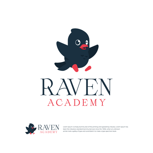 Creative brand with the title 'Raven Academy'