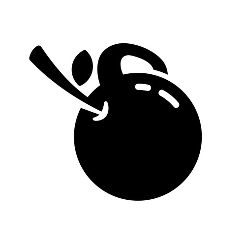 Kettlebell logo with the title 'New fitness brand: CHERRY ON TOP (plate, dumbbell, cool cherry, any workout equipment that would look cool in logo)'