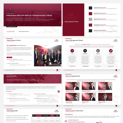 Bank design with the title 'Investments & Banking PowerPoint'