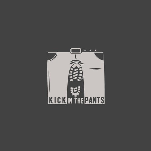 Motivational logo with the title 'Kick in the pants'