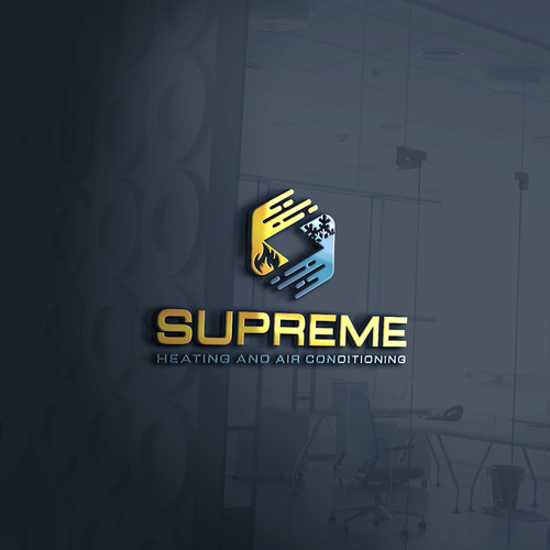 Heating design with the title 'Branding logo for a Heating & Air-conditioning Company'