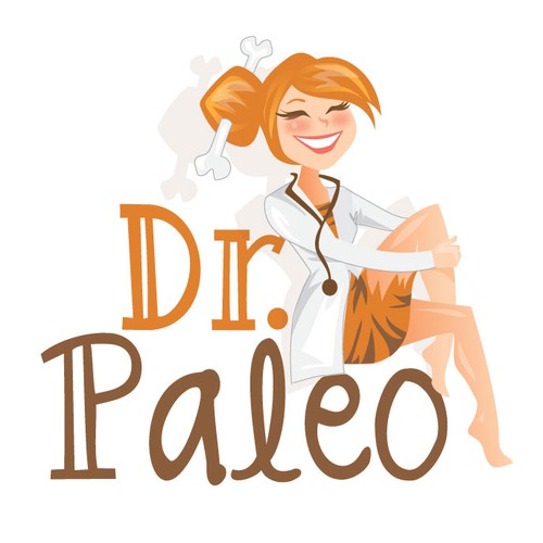 Girly design with the title 'Create a Logo for 'Dr. Paleo' a website dedicated to sharing the best Paleo recipes'