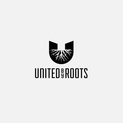 Tree root logo with the title 'Logo concept for Clothing line'