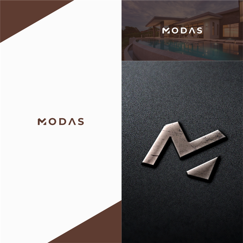 Simplified design with the title 'Luxury logo for property developer'