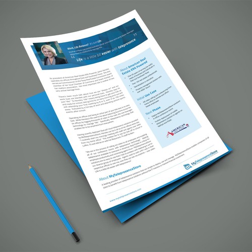 A4 design with the title 'Case Study Template Design'