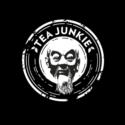 Chinese logo with the title 'Tea Junkie'