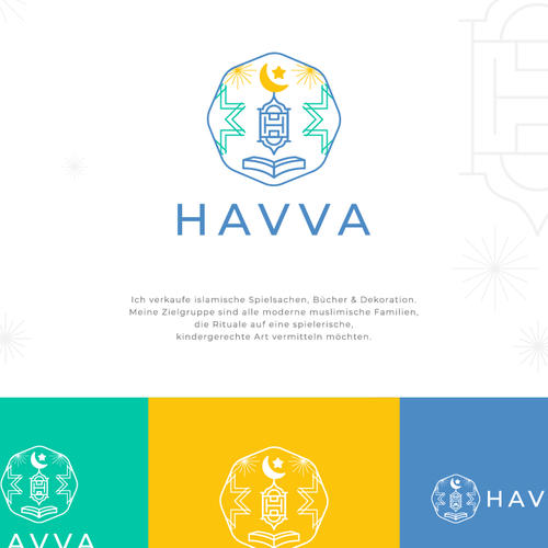 Oriental logo with the title 'Havva : Islamic Shop'