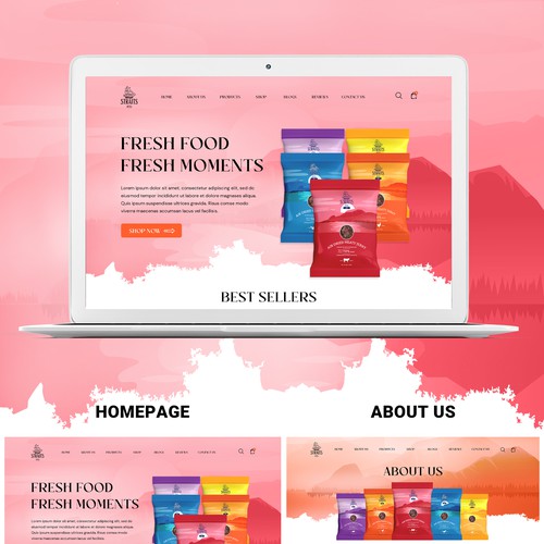 Pet website with the title 'informative website for pet food company'