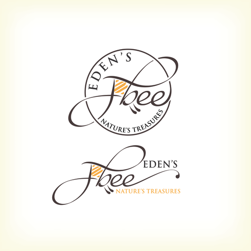 Honey logo with the title 'Nature inspired logo'