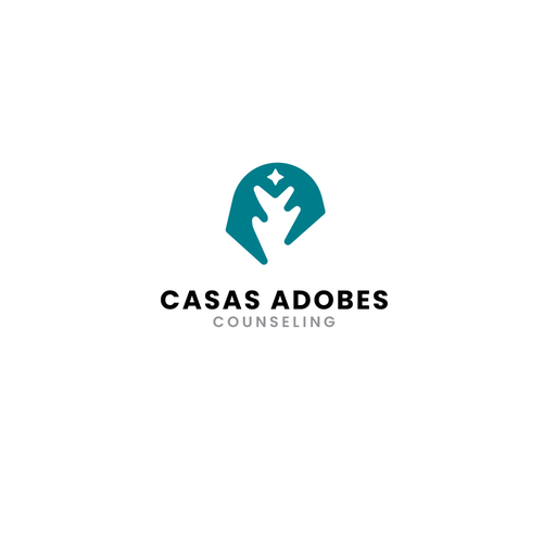 Cactus logo with the title 'Casas Adobes Counseling'