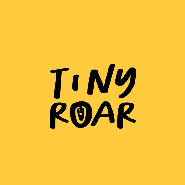 Cute design with the title 'Tiny roar'