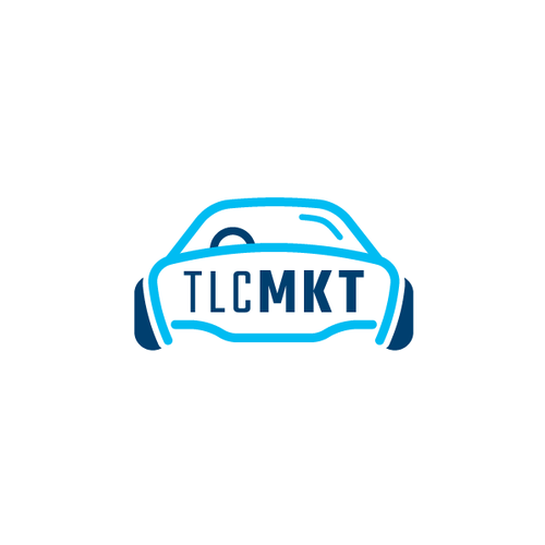 Taxi design with the title 'Logo design for TLCMKT'