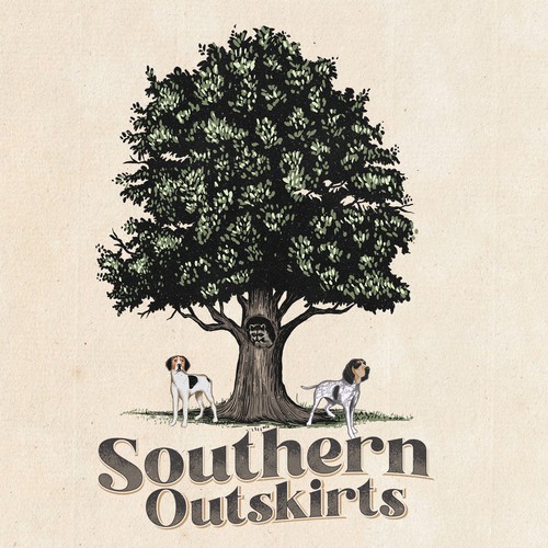 Dog t-shirt with the title 'Design a southern style t-shirt design'