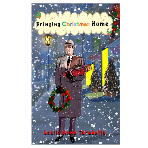 Christmas artwork with the title 'Christmas book cover'