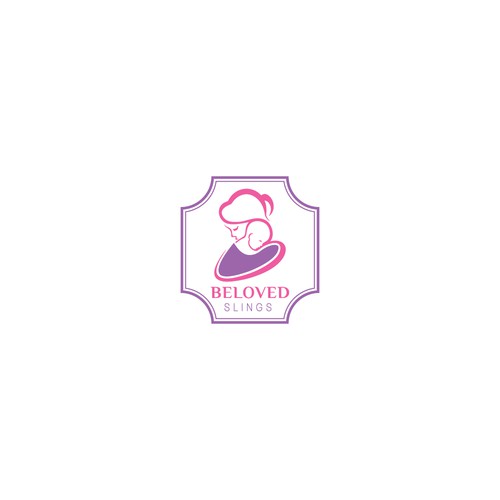 Scanning logo with the title 'Logo Concept for a Baby Slings/Wrap Manufacturer (Name: Beloved Slings)'