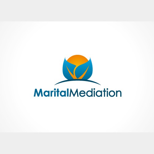 Marriage design with the title 'Marital Mediation Logo'
