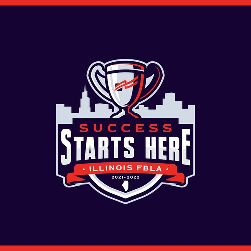 Medal logo with the title 'Creative Logo for Student Organization'