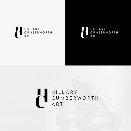 Artist logo with the title 'Logo concept for "Hillary Cumberworth Art"'