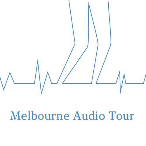 Walk logo with the title 'Logo for Audio Tour in Melbourne'